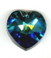 1 18mm Preciosa Bermuda Blue Heart